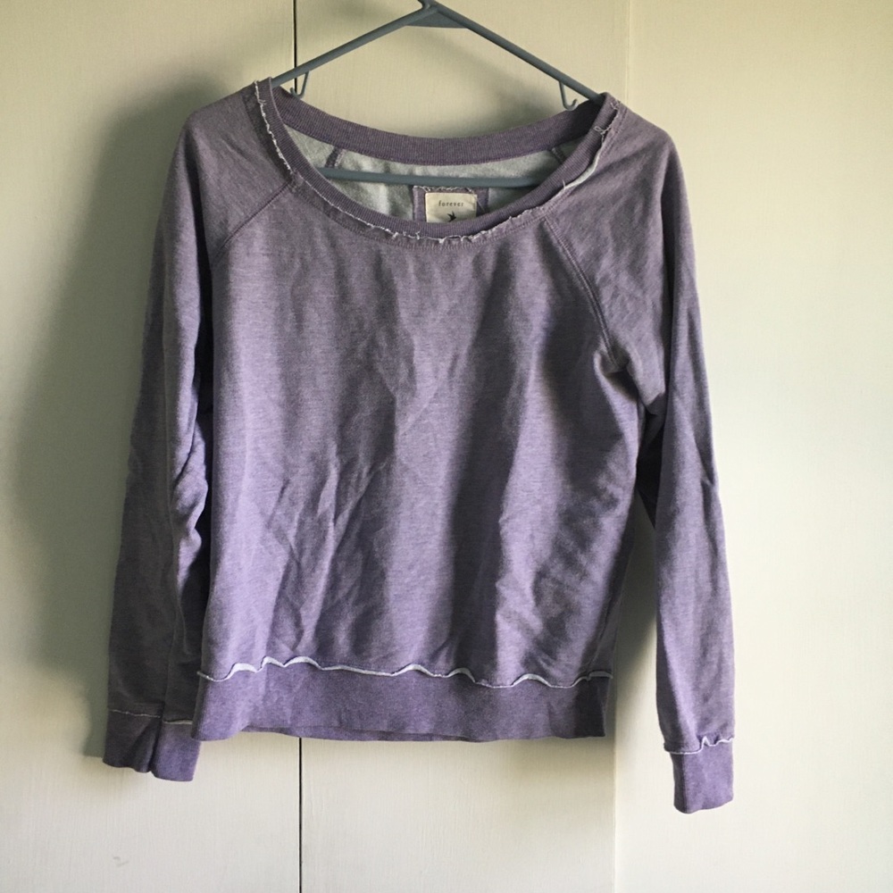💚 5 for $15! 💚 Forever 21 Purple Pullover Sweatshirt